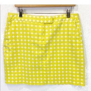 Larry Levine Stretch Yellow Mini Pencil Skirt Casual Resort Wear